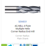 Mũi phay 4 me (Coner Radius) SEME01