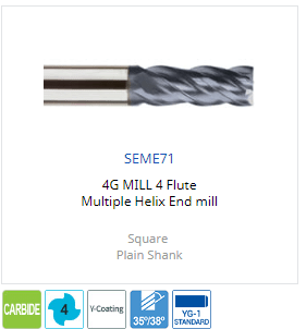 Mũi phay 4 me cắt SEME71