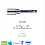 Mũi phay 4 me cổ dài SEME73