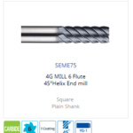 Mũi phay 6 me cắt SEME75