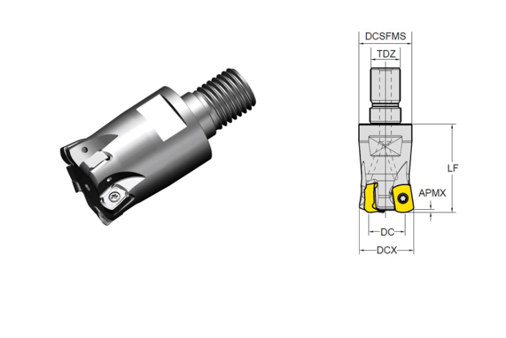 Đài dao phay highfeed ENMX0604 - Modular - Ảnh 2